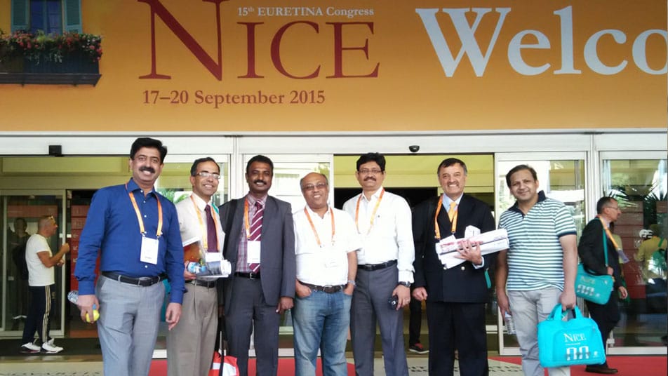 Dr. Neeraj Sanduja at euretina nice 2015